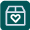 icon of a heart on a box